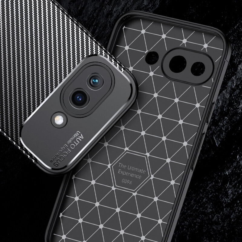 Husa Google Pixel 9a Techsuit CarbonFiber, negru