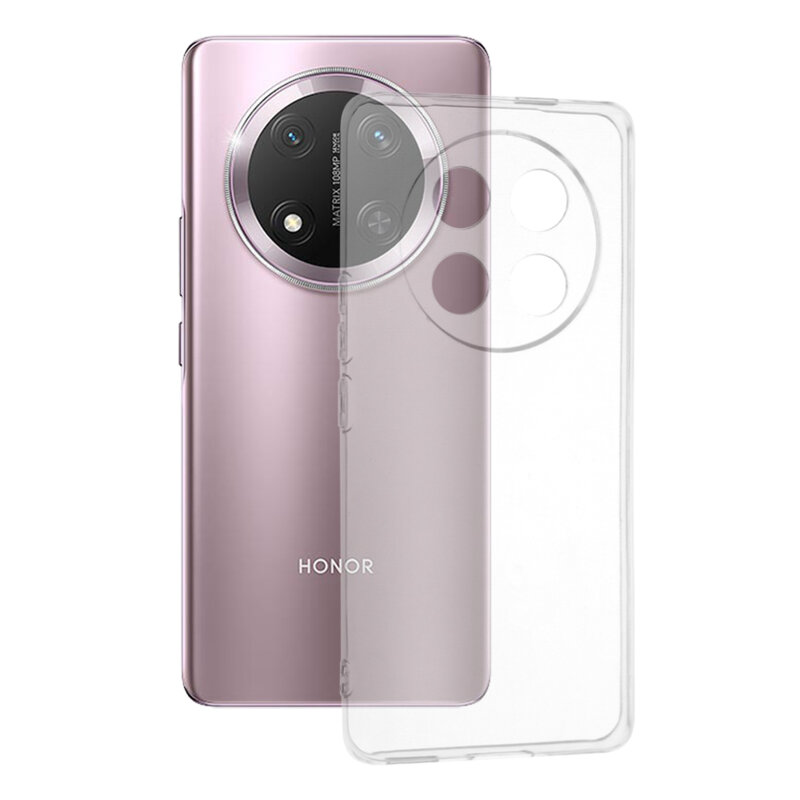Husa Honor Magic7 Lite Techsuit Clear Silicone, transparenta