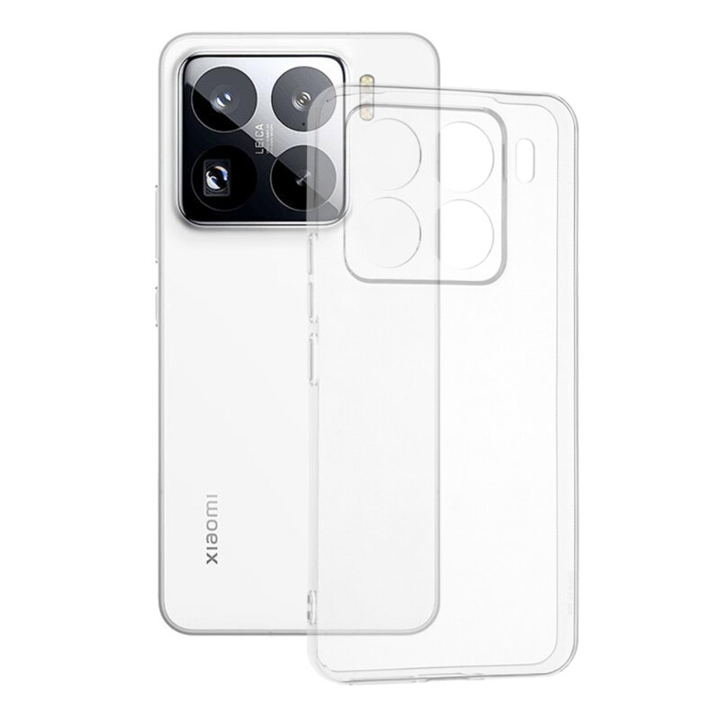 Husa Xiaomi 15 Pro Techsuit Clear Silicone, transparenta