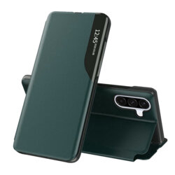Husa Samsung Galaxy A36 5G Eco Leather View flip tip carte, verde