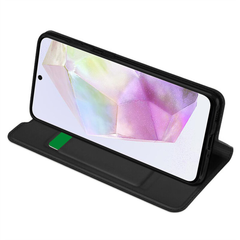 Husa Samsung Galaxy A35 5G Techsuit Magskin Book, negru