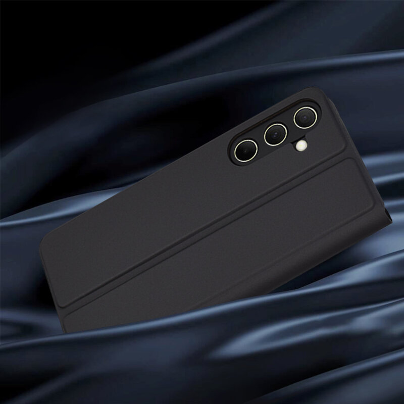 Husa Samsung Galaxy A35 5G Techsuit Magskin Book, negru