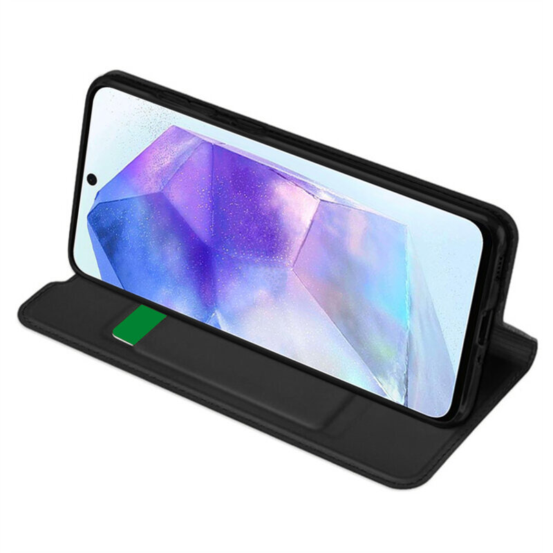 Husa Samsung Galaxy A55 5G Techsuit Magskin Book, negru