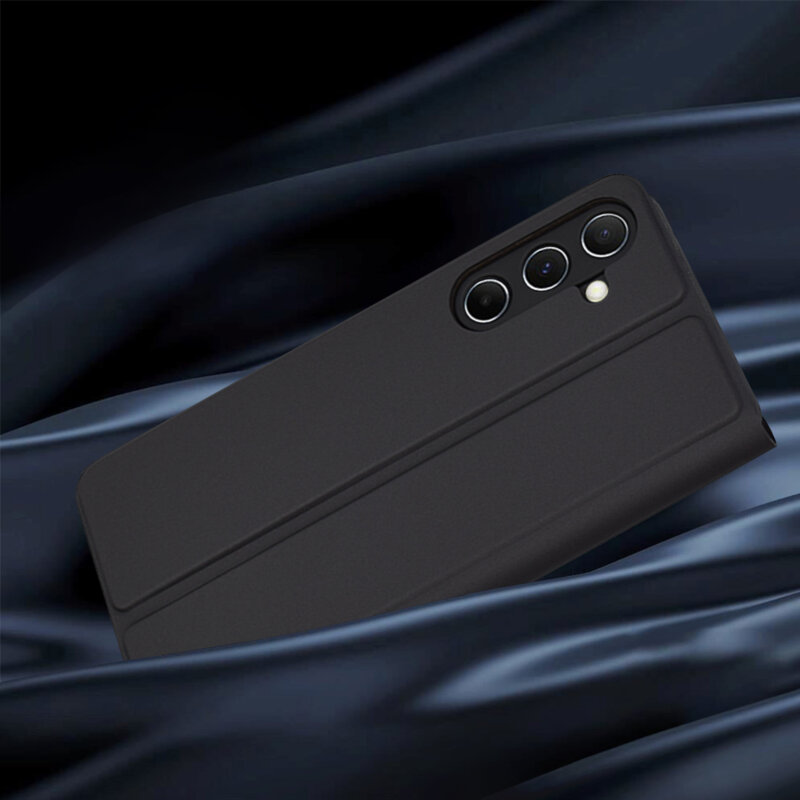 Husa Samsung Galaxy A55 5G Techsuit Magskin Book, negru