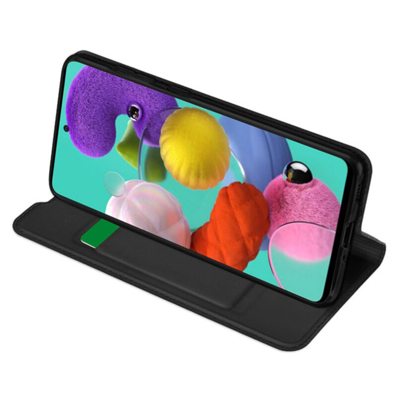 Husa Samsung Galaxy A51 4G Techsuit Magskin Book, negru