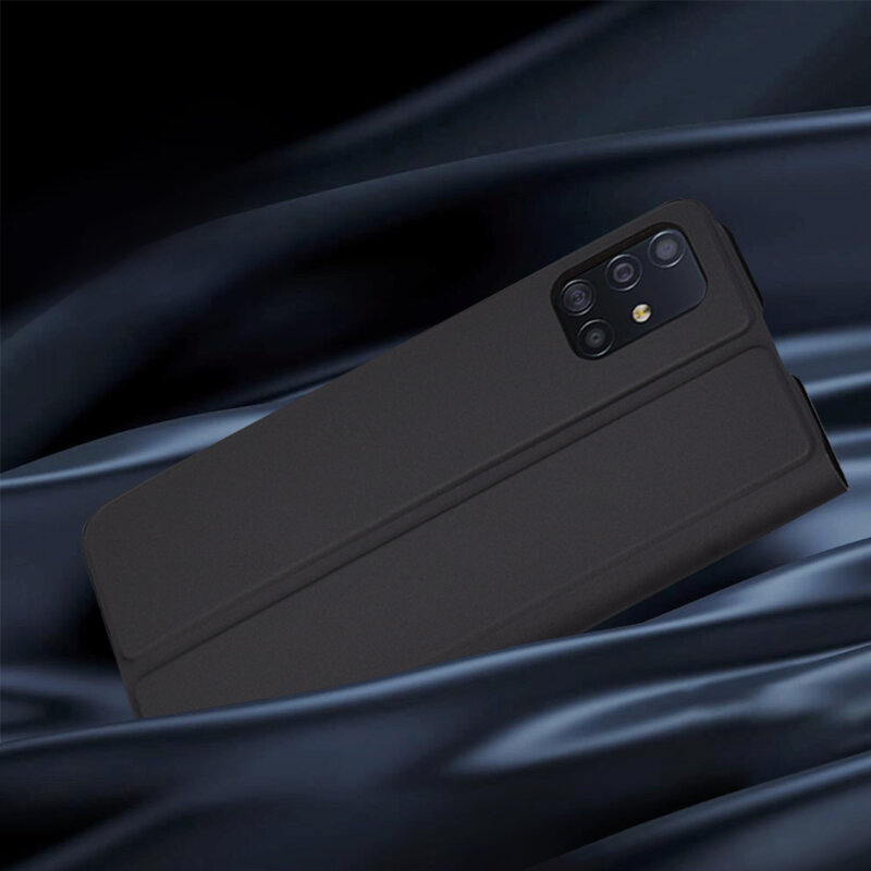 Husa Samsung Galaxy A51 4G Techsuit Magskin Book, negru