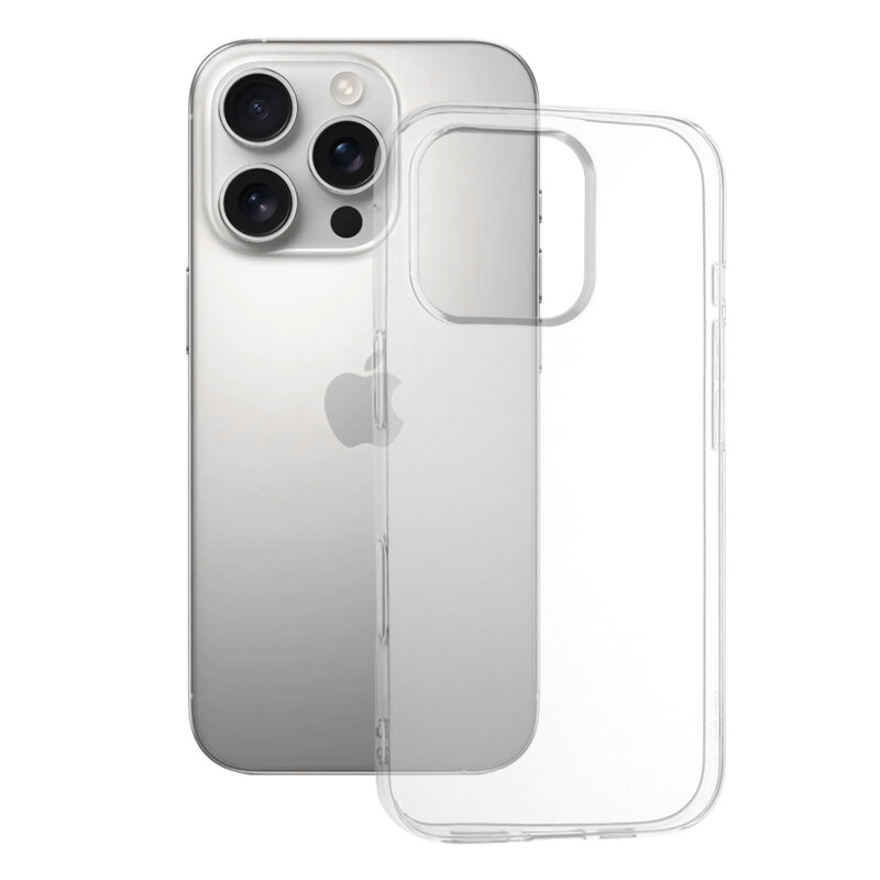 Husa iPhone 16 Pro Techsuit Clear Silicone, clear