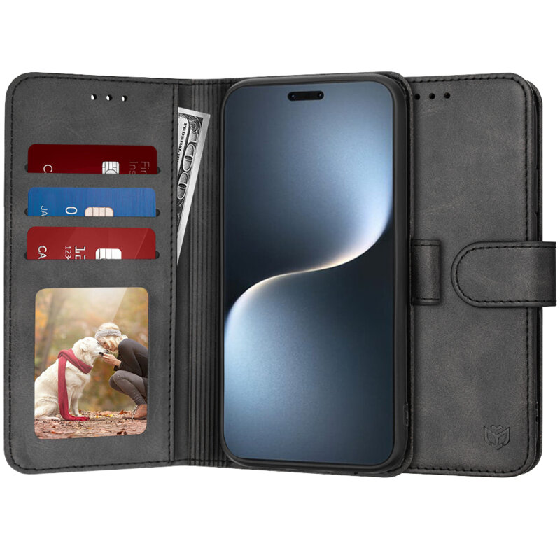 Husa 360 Honor Magic7 Pro Techsuit Diary Book, negru