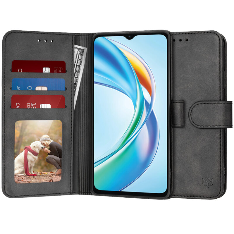 Husa 360 Honor X5b Techsuit Diary Book, negru