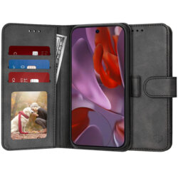 Husa 360 Google Pixel 9a Techsuit Diary Book, negru