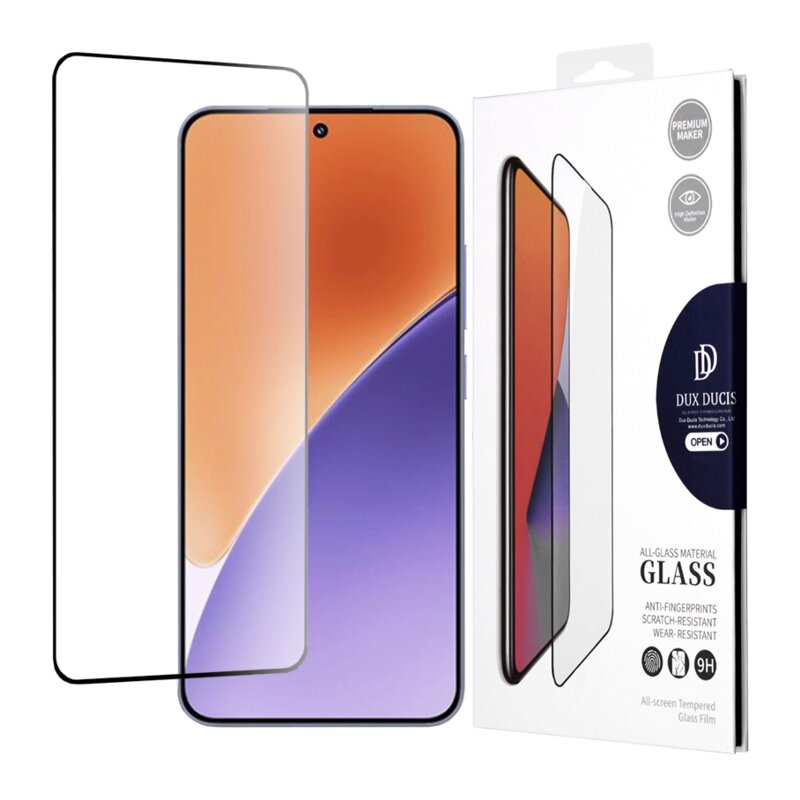 Folie sticla Xiaomi 15 Dux Ducis Tempered Glass, negru