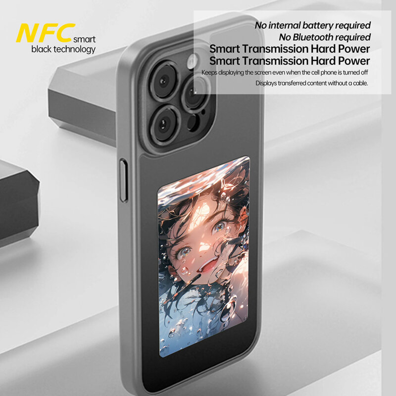 Husa premium iPhone 16 Techsuit SmartScreen NFC, negru
