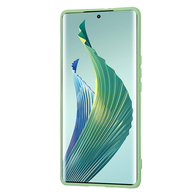 Husa silicon Honor Magic5 Lite Techsuit SoftFlex, verde deschis
