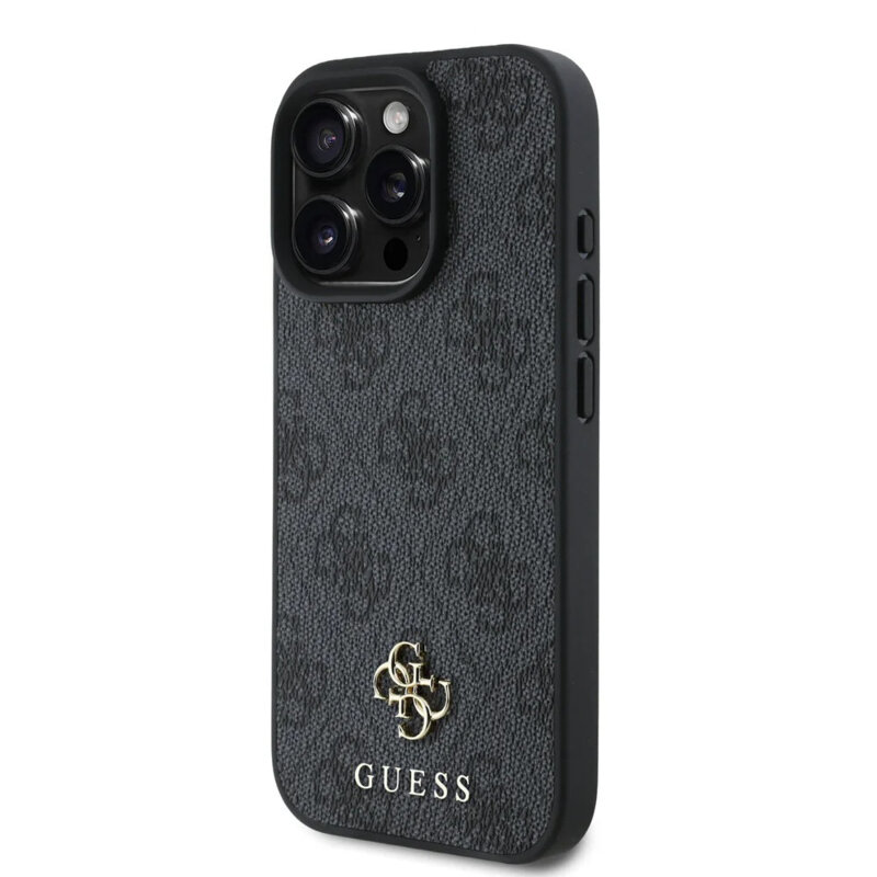 Husa originala Guess iPhone 16 Pro Hardcase 4G Classic MagSafe, negru, GUHMP16LP4SM4MK