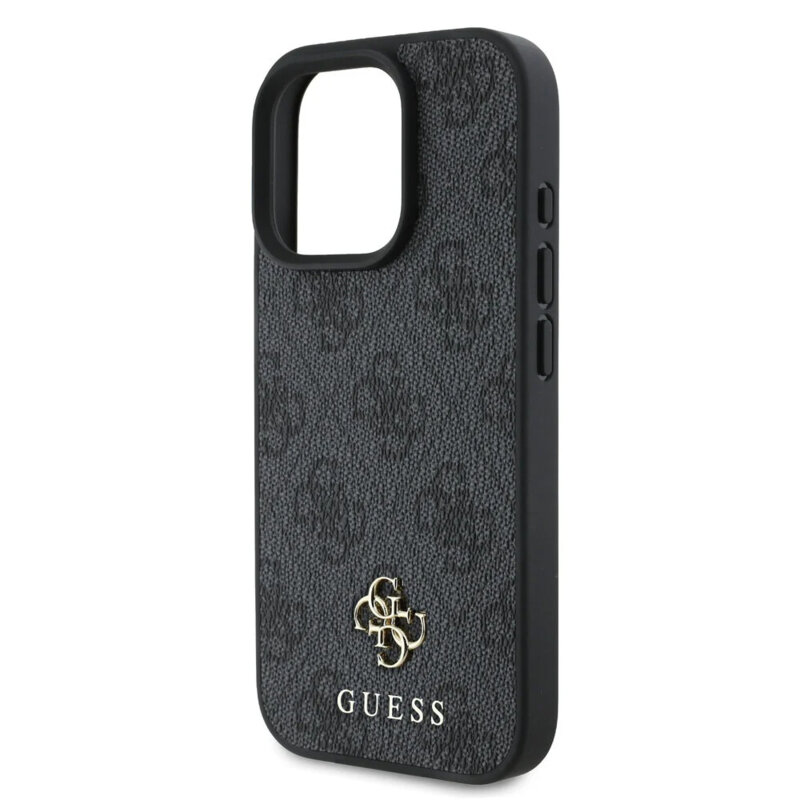 Husa originala Guess iPhone 16 Pro Hardcase 4G Classic MagSafe, negru, GUHMP16LP4SM4MK