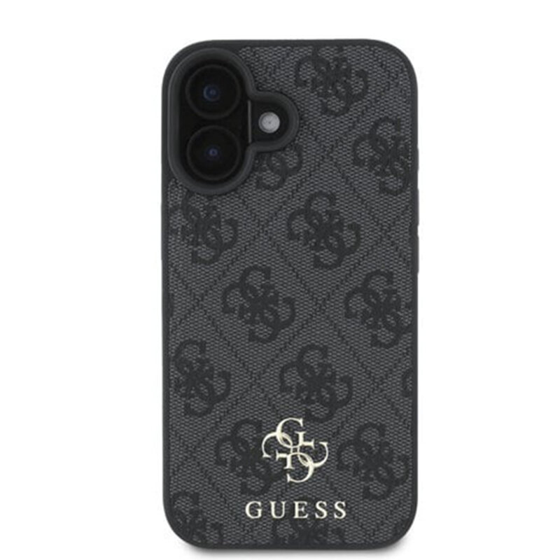 Husa originala Guess iPhone 16 Hardcase 4G Classic MagSafe, negru, GUHMP16SP4SM4MK