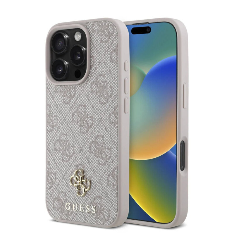 Husa originala Guess iPhone 16 Pro Max Hardcase 4G Classic MagSafe, roz, GUHMP16XP4SM4MP