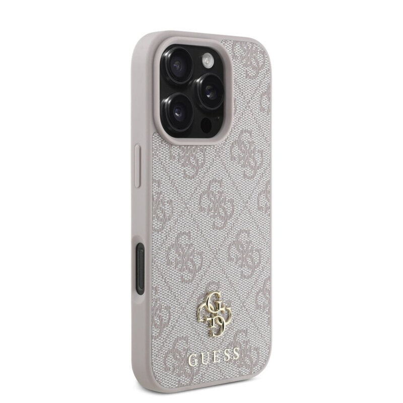 Husa originala Guess iPhone 16 Pro Hardcase 4G Classic MagSafe, roz, GUHMP16LP4SM4MP