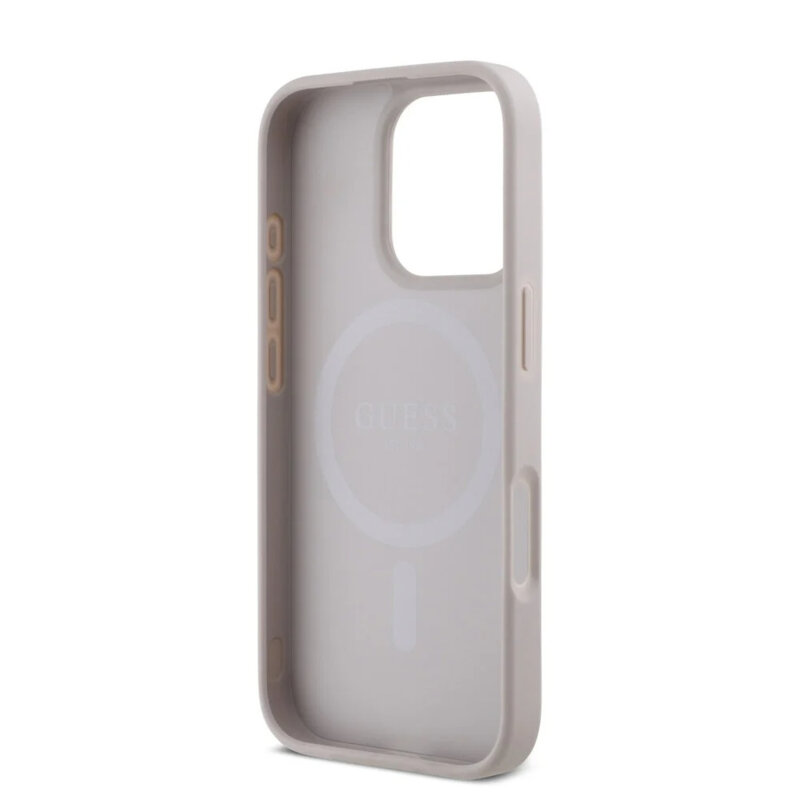 Husa originala Guess iPhone 16 Pro Hardcase 4G Classic MagSafe, roz, GUHMP16LP4SM4MP