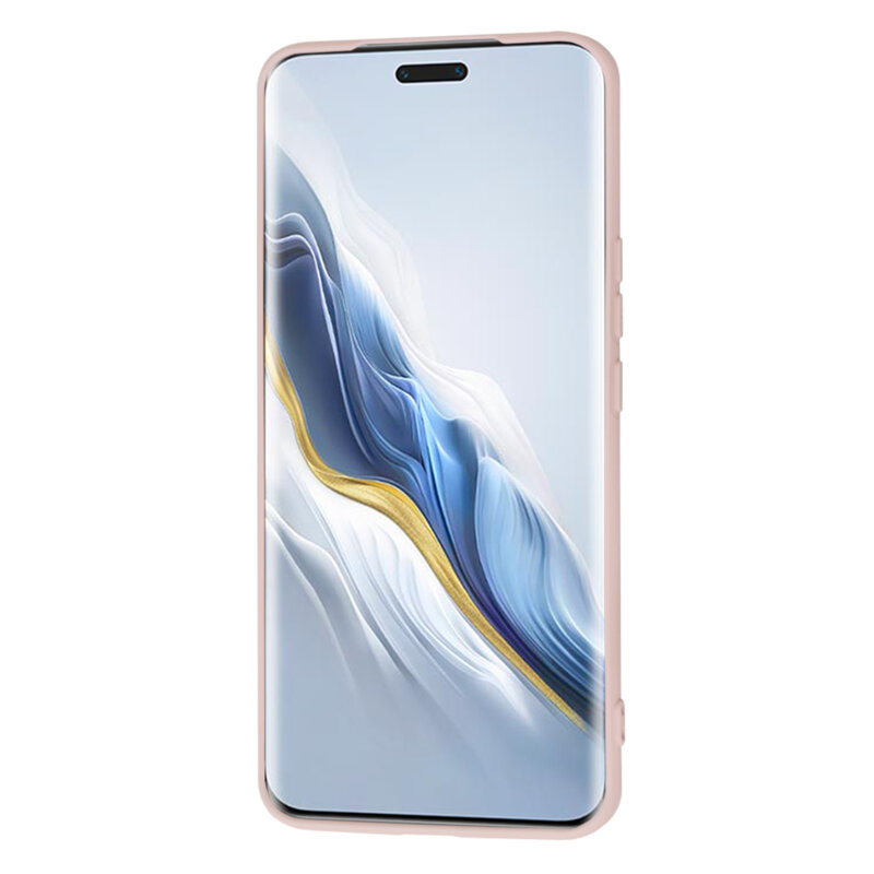 Husa silicon Honor Magic6 Pro Techsuit SoftFlex, roz pudra