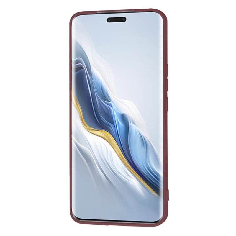 Husa silicon Honor Magic6 Pro Techsuit SoftFlex, bordo