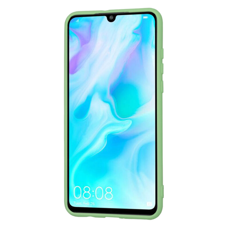 Husa silicon Huawei P30 Lite Techsuit SoftFlex, verde deschis