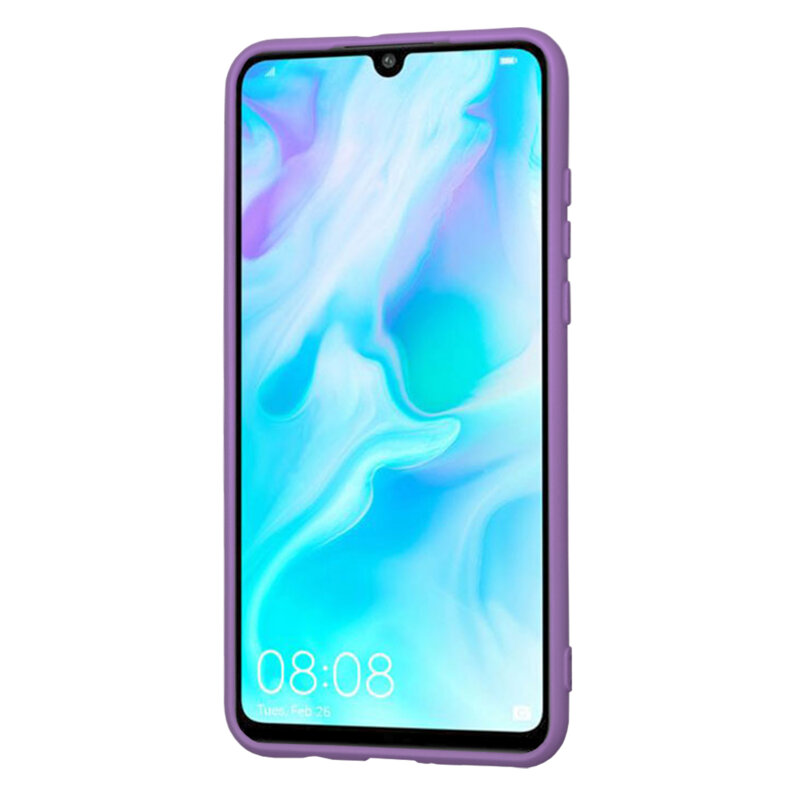 Husa silicon Huawei P30 Lite Techsuit SoftFlex, mov