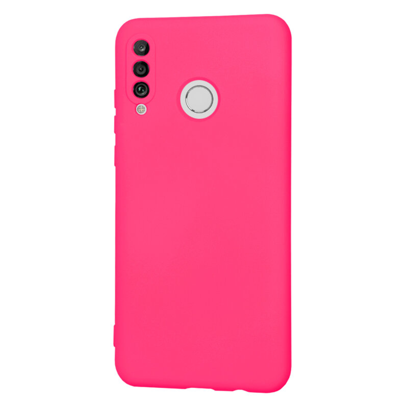 Husa silicon Huawei P30 Lite Techsuit SoftFlex, fucsia