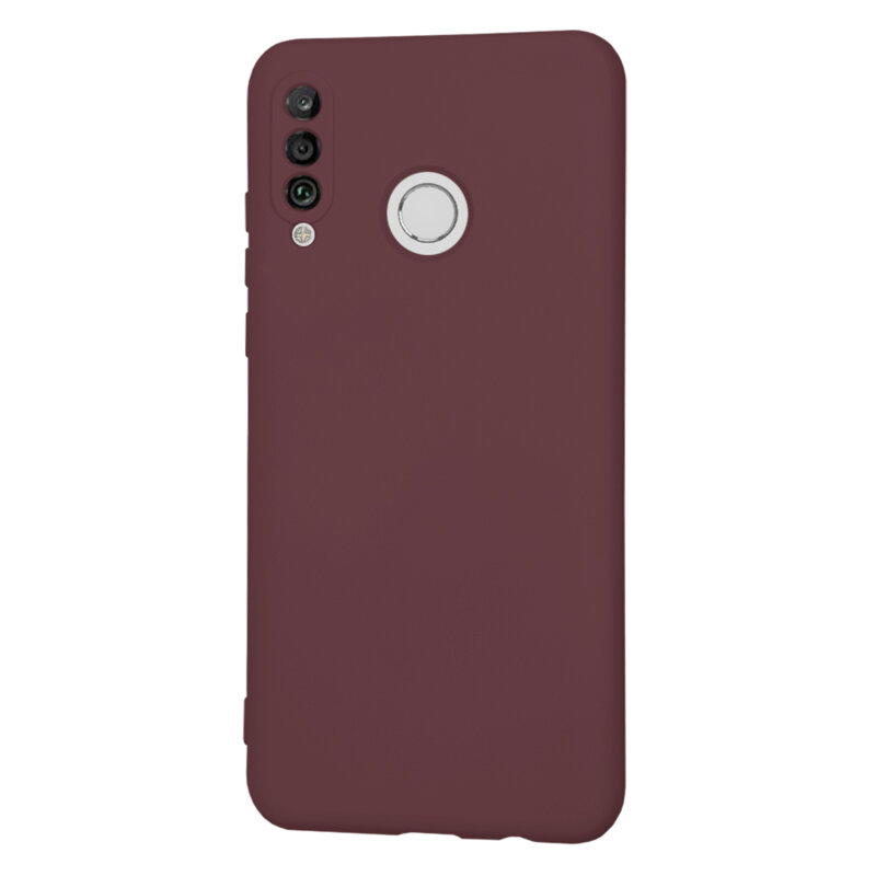 Husa silicon Huawei P30 Lite Techsuit SoftFlex, bordo