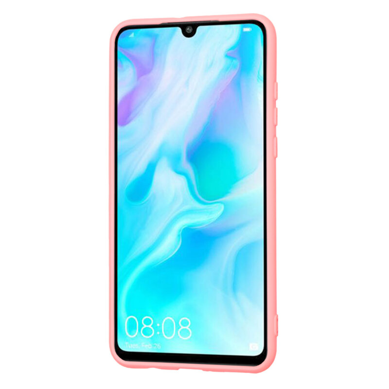 Husa silicon Huawei P30 Lite Techsuit SoftFlex, roz
