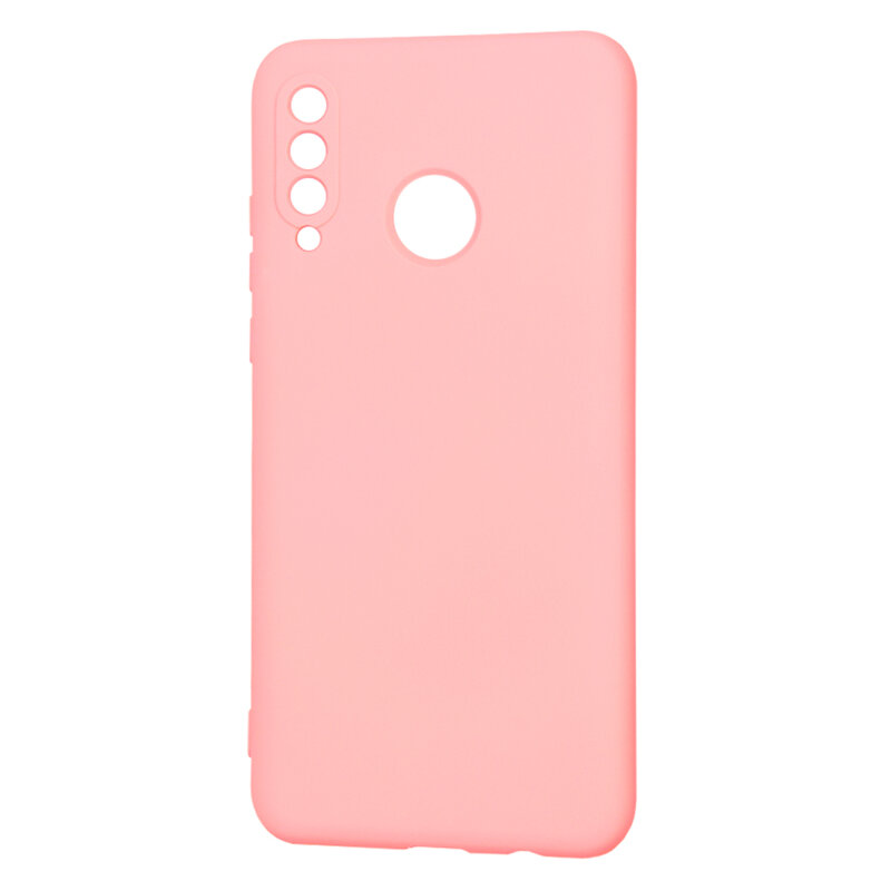 Husa silicon Huawei P30 Lite Techsuit SoftFlex, roz