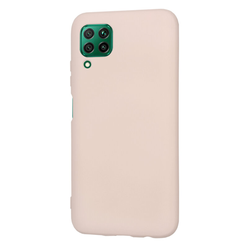 Husa silicon Huawei P40 Lite Techsuit SoftFlex, roz pudra