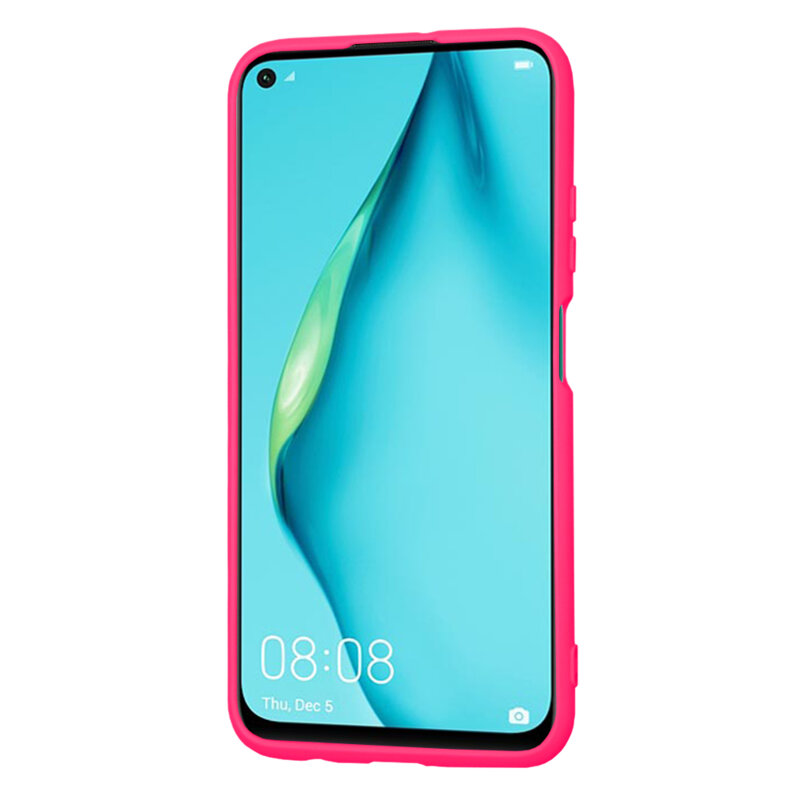 Husa silicon Huawei P40 Lite Techsuit SoftFlex, fucsia