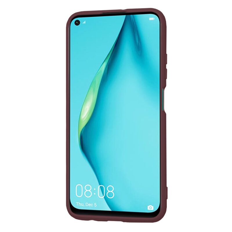 Husa silicon Huawei P40 Lite Techsuit SoftFlex, bordo