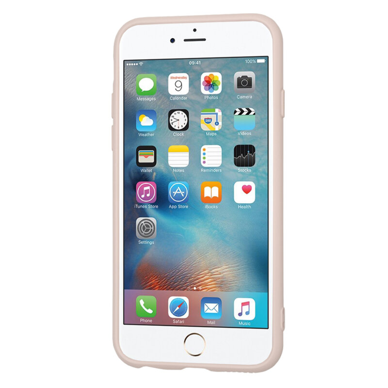 Husa silicon iPhone 6 / 6S Techsuit SoftFlex, roz pudra