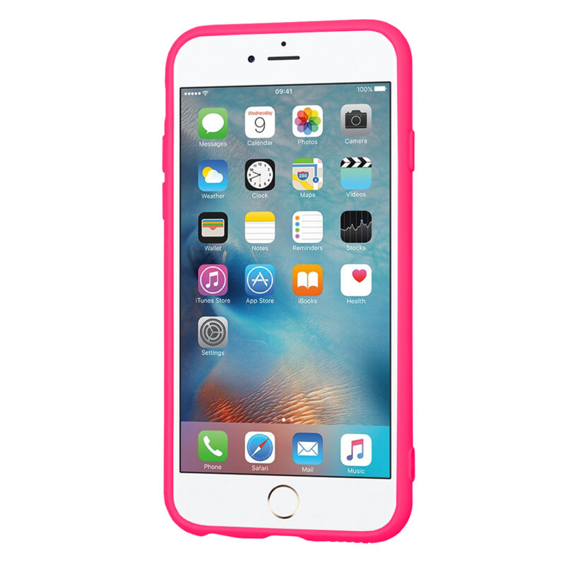 Husa silicon iPhone 6 / 6S Techsuit SoftFlex, fucsia