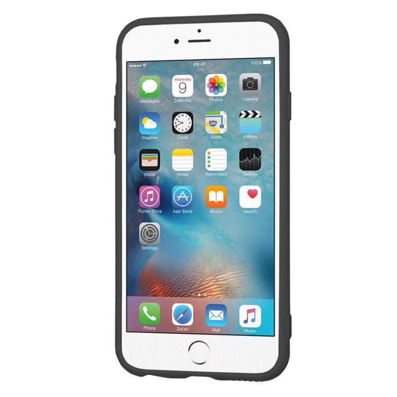 Husa silicon iPhone 6 / 6S Techsuit SoftFlex, negru
