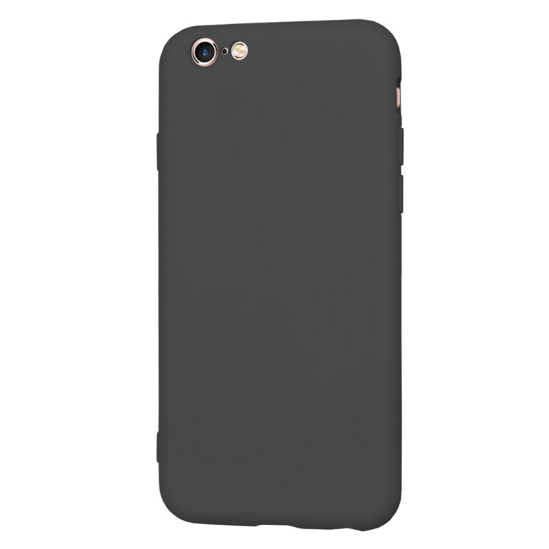 Husa silicon iPhone 6 / 6S Techsuit SoftFlex, negru