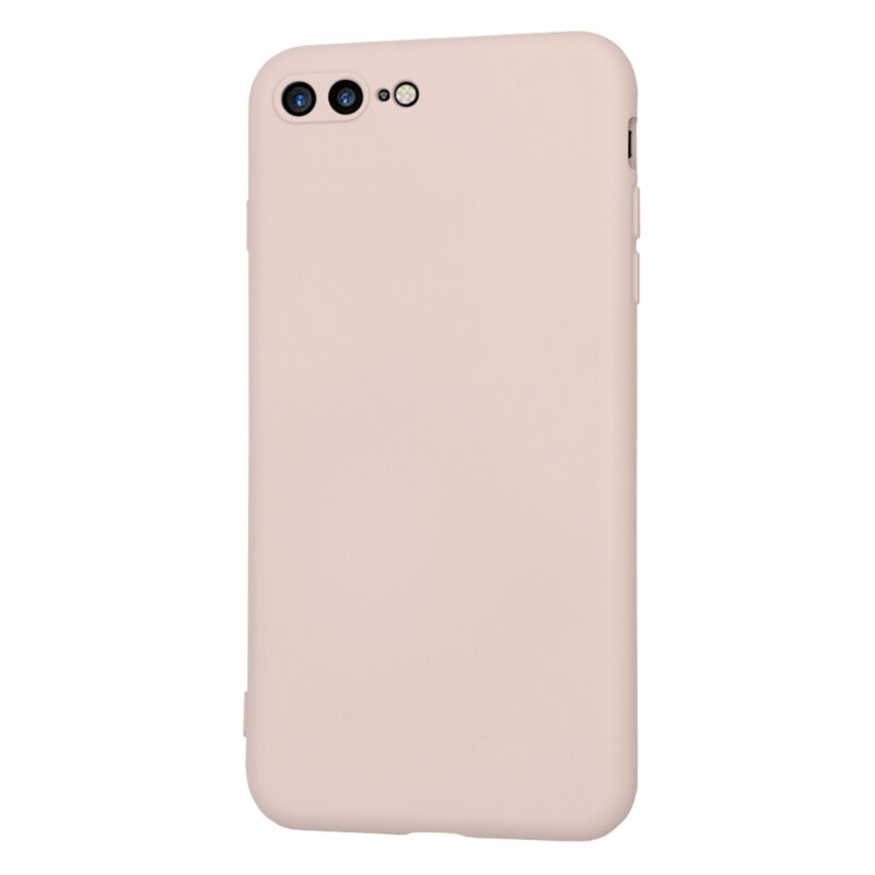 Husa silicon iPhone 7 Plus Techsuit SoftFlex, roz pudra