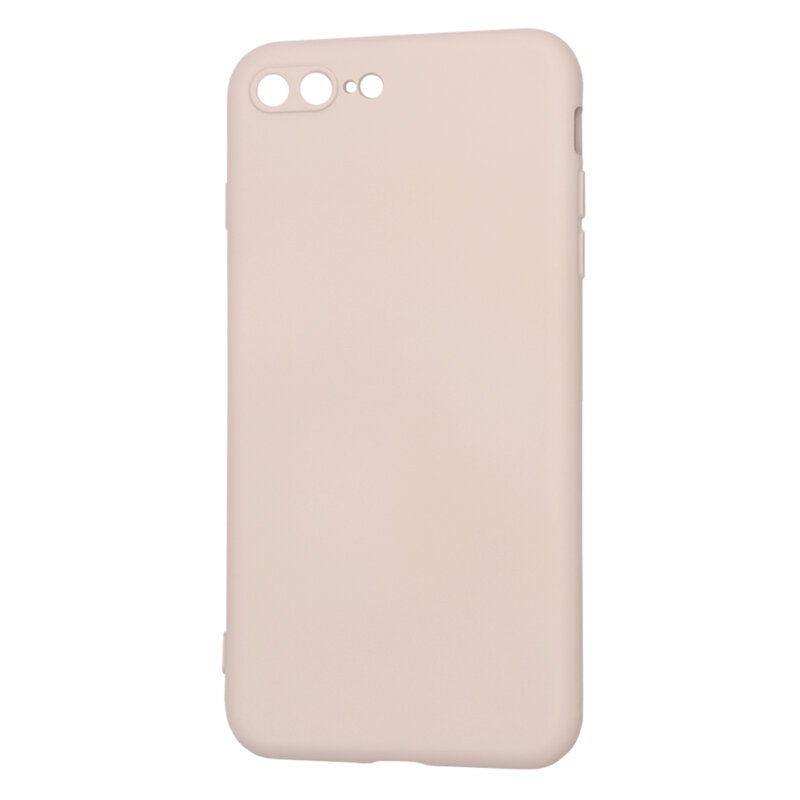 Husa silicon iPhone 7 Plus Techsuit SoftFlex, roz pudra