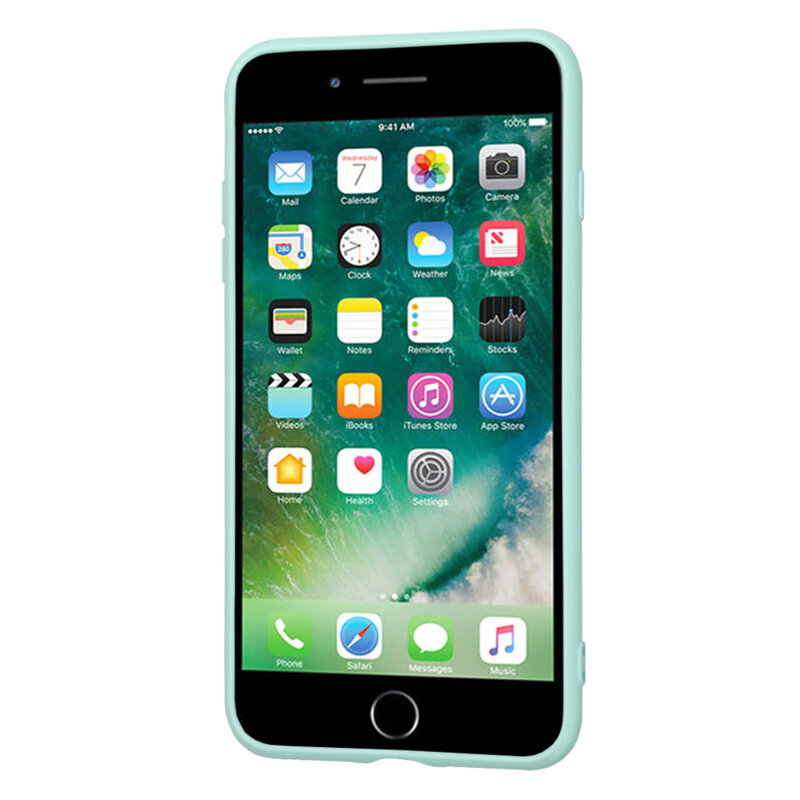 Husa silicon iPhone 7 Plus Techsuit SoftFlex, turcoaz