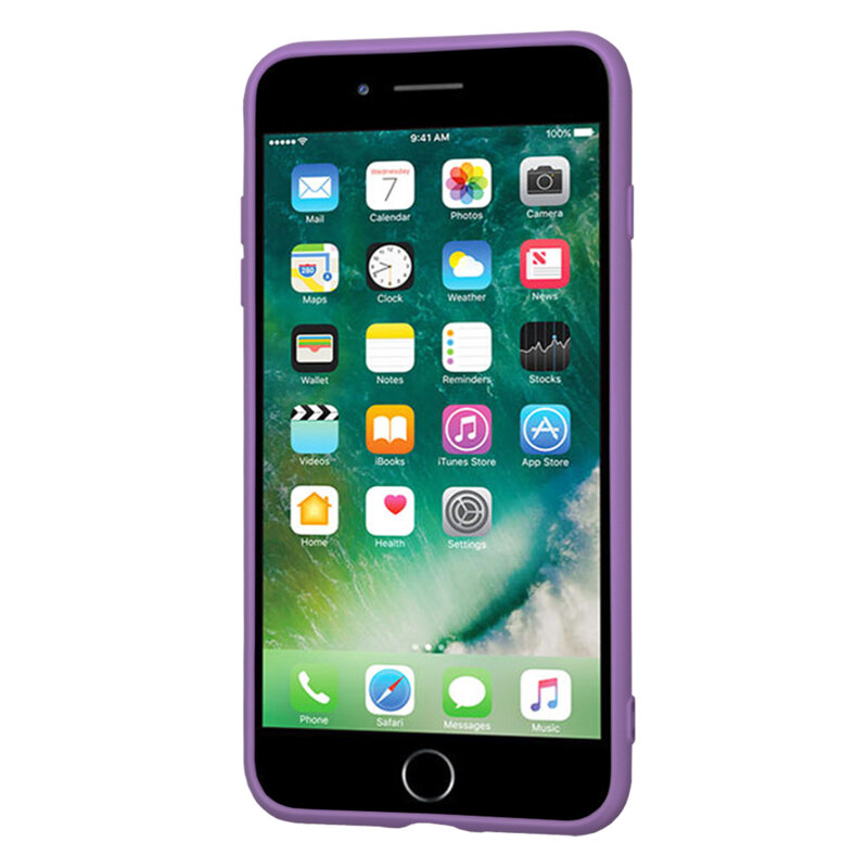 Husa silicon iPhone 7 Plus Techsuit SoftFlex, mov