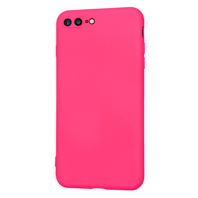 Husa silicon iPhone 7 Plus Techsuit SoftFlex, fucsia