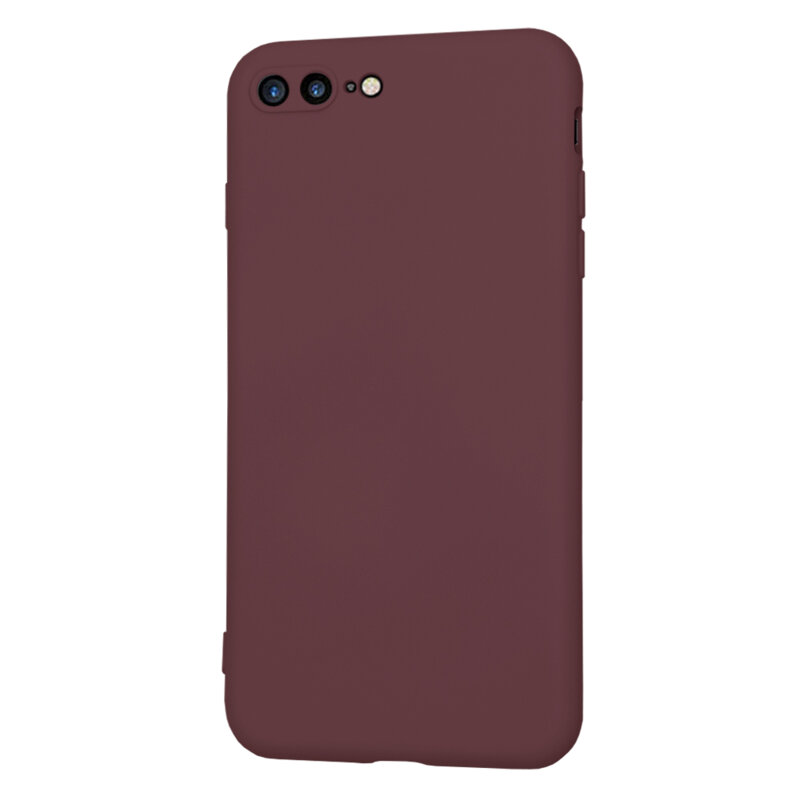Husa silicon iPhone 7 Plus Techsuit SoftFlex, bordo