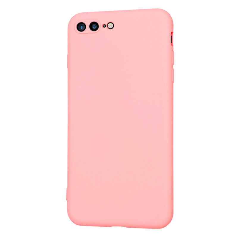 Husa silicon iPhone 7 Plus Techsuit SoftFlex, roz