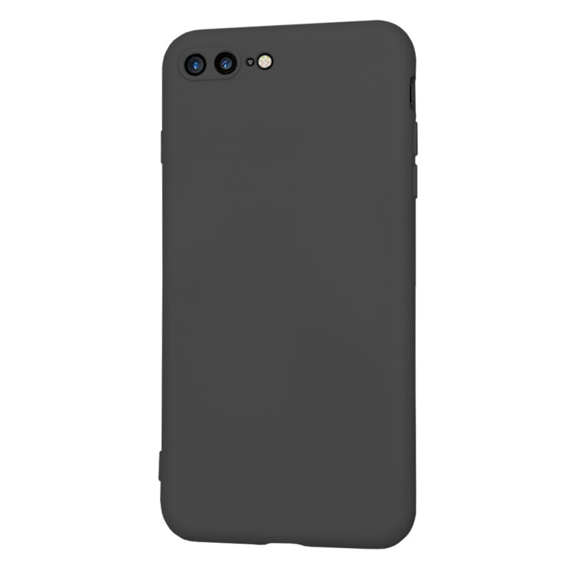 Husa silicon iPhone 7 Plus Techsuit SoftFlex, negru