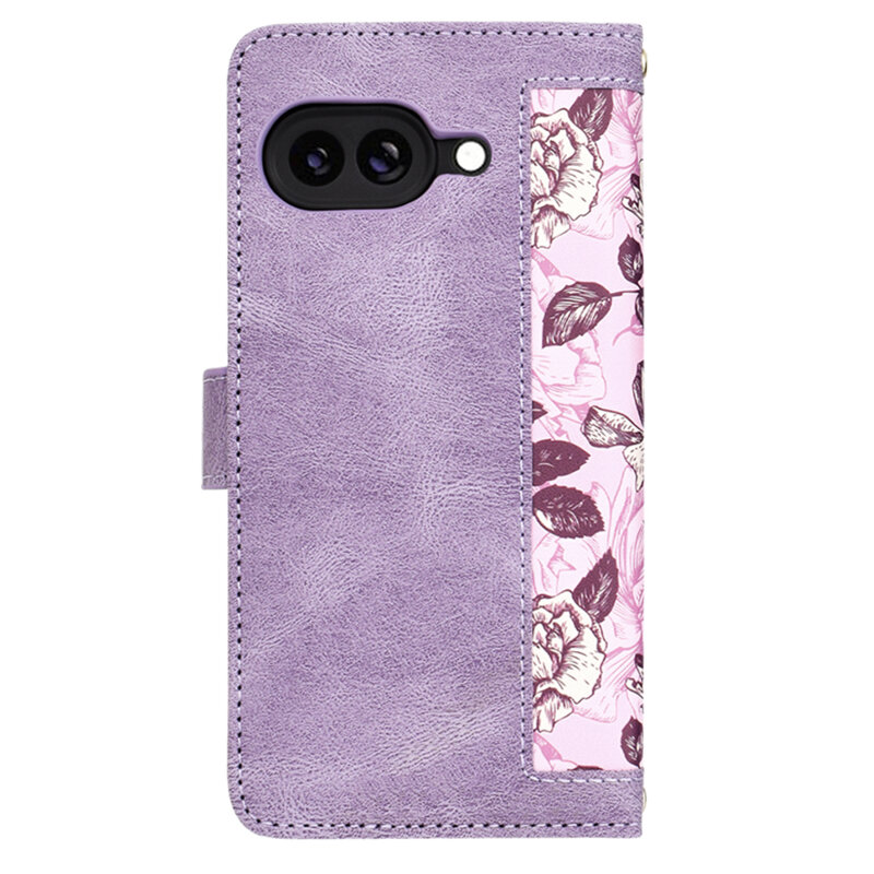 Husa personalizata fete Google Pixel 9a Techsuit FlipCraft, mov