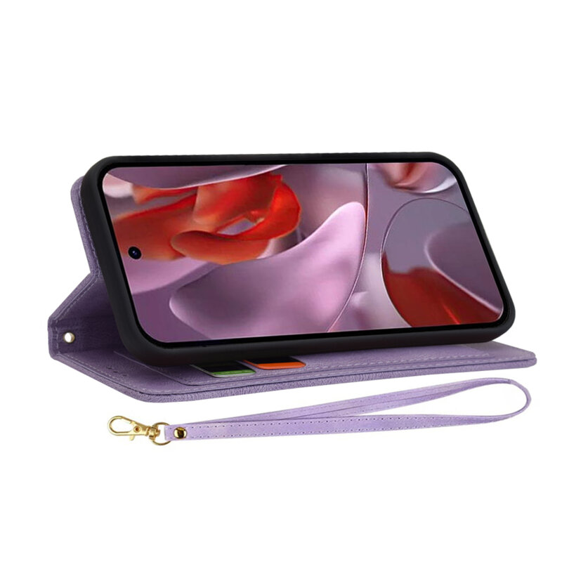 Husa personalizata fete Google Pixel 9a Techsuit FlipCraft, mov