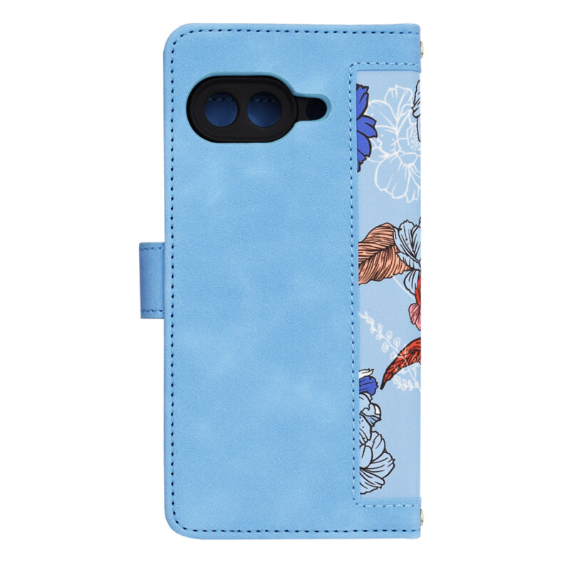 Husa personalizata fete Google Pixel 9a Techsuit FlipCraft, bleu