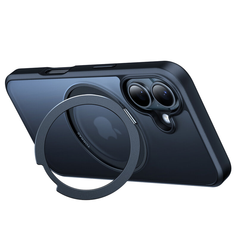 Husa iPhone 16 Plus Torras Ostand Pro Series, negru